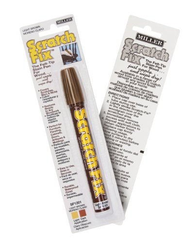 Miller SF1201 Wood Stain Scratch Fix Pen / Wood Repair Marker - Light Brown Wood - color: Light Brown Wood