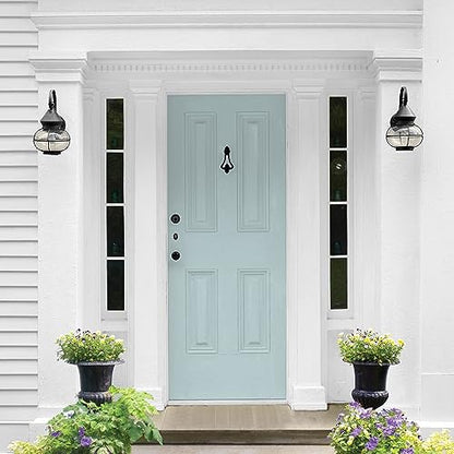 Glidden Total Exterior Paint & Primer All-in-One, Misty Surf/Aqua, Semi-Gloss, 1 Gallon - color: Misty Surf, size: 128 Fl Oz (Pack of 1)