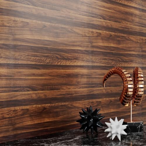 Dark Walnut Wood Contact Paper Peel and Stick Butcher Block 12"x160" - size: 12" x 160"
