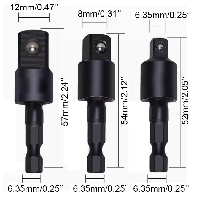 17Pcs Flexible Drill Bit Extension Set with Strong Magnetic Bit Holder, 105° & 360° Right Angle Drill Adapter, Rotatable Screwdriver Bits, for Tight Spaces DIY - color: 17 Sets Off Black