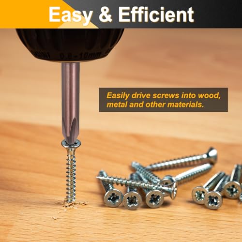 HARFINGTON 5pcs #1 Phillips Screwdriver Bit PH1 1/4" Hex Shank 4" (100mm) Long 0.12" Rod Magnetic Cross Head Drive Drill Bits S2 Steel Industrial Screw Driver Electric Power Tool, Brown - size: PH1 x 4" x 0.12"
