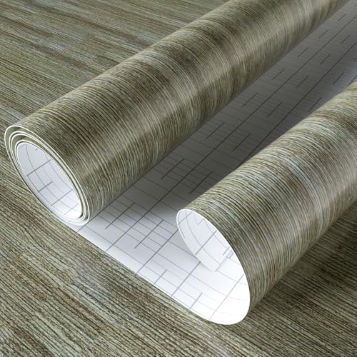 Bumoo Thicken Brown Wood Grain Wallpaper 16"×354", Contact Paper Peel and Stick Wood Textured Oak Removable Waterproof Oil-Proof Self Adhesive Wall Vinyl Wrap for Bedroom Furniture Kitchen Countertop - size: 16" x 354"