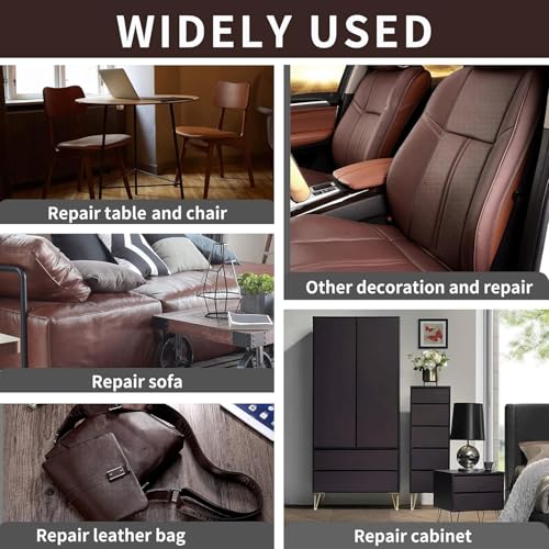 Lifeshoon Leather Repair Patches, Self Adhesive Vinyl for Couches Furniture - color: Coffee, size: 3.5X79 inch