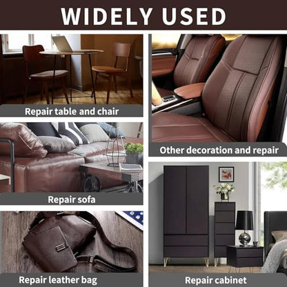 Lifeshoon Leather Repair Patches, Self Adhesive Vinyl for Couches Furniture - color: Coffee, size: 3.5X79 inch
