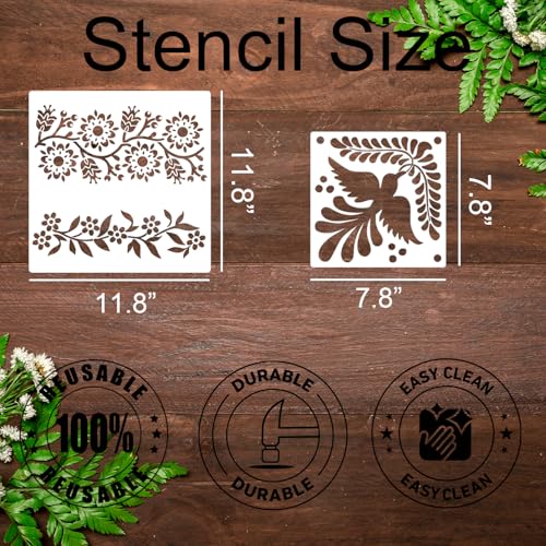 Mexican Stencils for Painting Talavera Stencil - style: Talavera