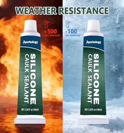 Clear Silicone Caulk Waterproof Silicone Sealant 3.38 fl.oz - size: 100ml