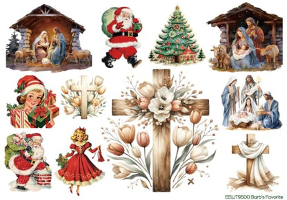 European Excellency, Wet Transfer Decals for Craft, Waterslide Decal, Craft Supplies, Water Transfer Paper (Barb's Favourite) - color: Barb's Favourite