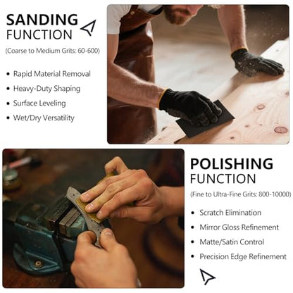 Sandpaper 180 Grit, Wet Dry Sand Paper 9 x 3.6 Inch - size: 9 x 3-2/3 Inch, style: 180Grit