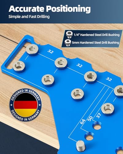 11-Hole Shelf Pin Jig,Hinge Template, Cabinet Hardware Drilling Tool,Colbat