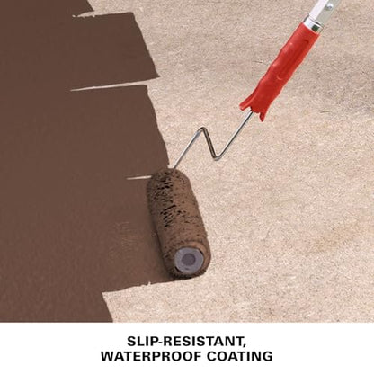 KILZ Over Armor Smooth Solid Coating Resurfacer, Red Fox, 1 Gallon - color: Red Fox, style: Smooth