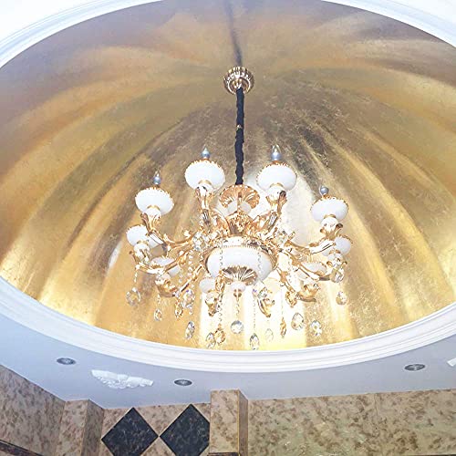 KINNO Imitation Gold Leaf Sheets 100 PCS Antique Gold, 5.1 by 5.3 Inches - color: antique gold