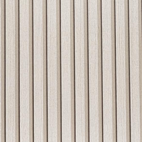 Wood Slat Peel and Stick Wallpaper - 17.5"x100" Light Oak Vinyl Faux Wood Grating Stripe Contact Paper, Self-Adhesive Waterproof Removable Wall Panel for Bedroom Kitchen Office - Easy Install - color: Dead Wood, size: 17.5" x 100"