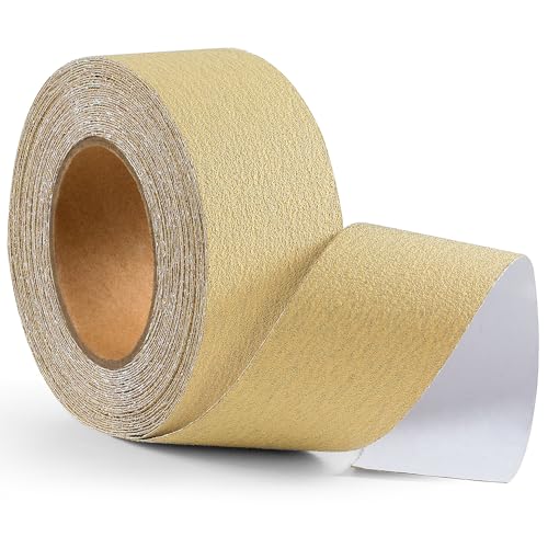60 Grit Sandpaper Roll 20 Yard x 2-3/4” Wide PSA Longboard Sandpaper with Adhesive Backing Sand Paper for Woodworking,Automotive,Sanding Blocks - style: 60Grit