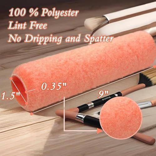 Foam Roller with 18 Paint Rollers