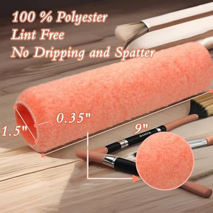 Foam Roller with 18 Paint Rollers