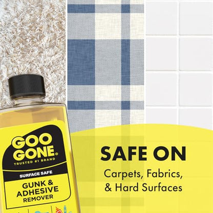 Goo Gone Gunk and Adhesive Remover - Safely and Easily Removes Stickers, Tape Residue, Decals, Grease, Chewing Gum, Crayons and Glue from Surfaces - Trusted Formula for Quick and Easy Removal