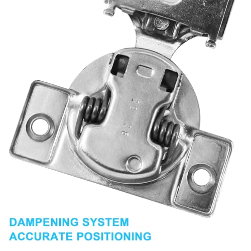 1/2 Inch Overlay Soft Close Cabinet Hinges, 30 Pack Slow Soft Close Hinges for Kitchen Cabinets Satin Nickel Hidden Self Closing Kitchen Cabinet Hinges for Cupboard - size: 1/2 inch Overlay