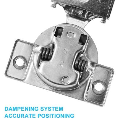 1/2 Inch Overlay Soft Close Cabinet Hinges, 30 Pack Slow Soft Close Hinges for Kitchen Cabinets Satin Nickel Hidden Self Closing Kitchen Cabinet Hinges for Cupboard - size: 1/2 inch Overlay