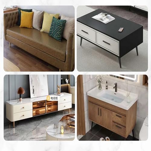 Geesatis 8 Inch Metal Furniture Legs 4Pcs, Slant Angled Tapered Legs,Gold - color: Gold, size: Height: 8 inch & Straight