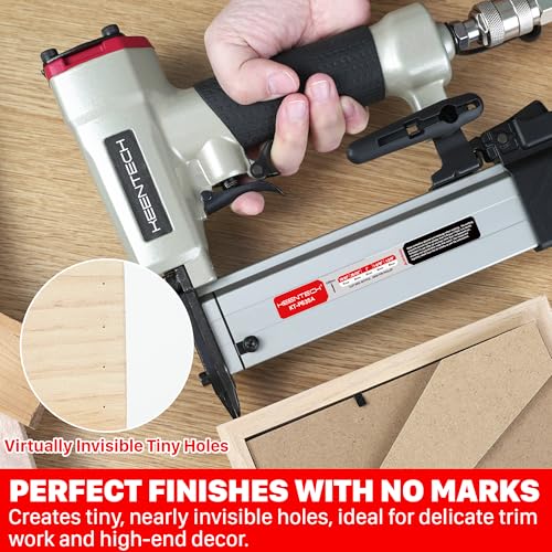 KEENTECH Pneumatic Pin Nailer 23 Gauge with 2,160 1/2" to 1-3/8" Pin Nails - color: Silver, size: Fit 1/2" to 1-3/8" Pin Nails