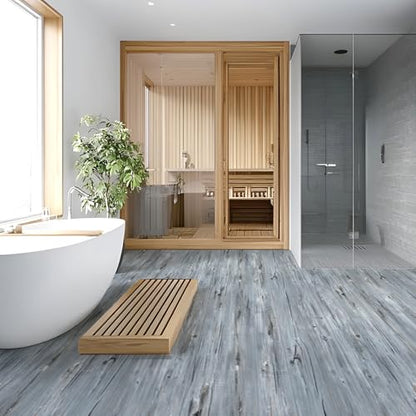 Art3d 10-Pack Peel and Stick Vinyl Floor Tiles (15 Sq.Ft), Dust Grey - color: Dust Grey
