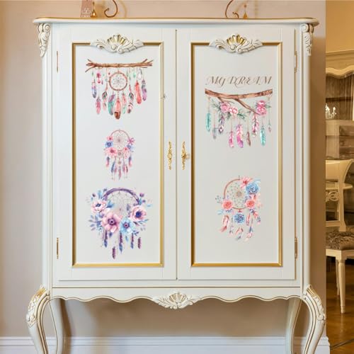Peacoblue Dreamcatcher Rub On Transfers for Furniture Craft 6"x12" - style: Dreamcatcher