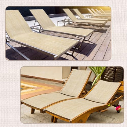 SmoothNovelty 3 Pcs Beige Patio Chair Replacement, 59 x 79 Inch - color: Beige, size: 59 x 79 Inch