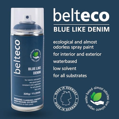 Dark Blue Denim Spray Paint | Water-based Navy Blue Spray Paint - color: Blue Like Denim, size: 11.29 Ounce (Pack of 1)