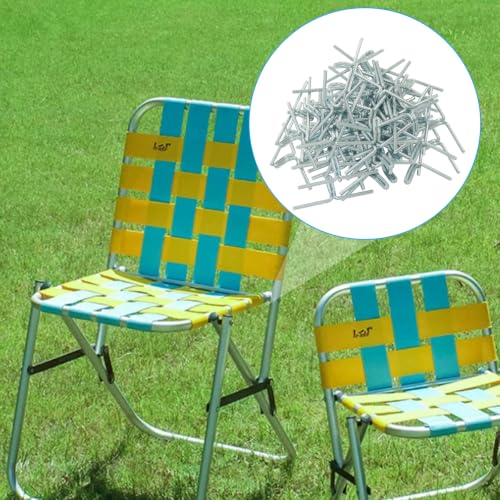 Lawn Chair Webbing Clip for Furniture Upholstery Repair, 100pcs Rust-Resistant Lawn Chair Webbing Replacement for Outdoor Patio Chairs, Sofa, Chaise Lounge - size: 1.98 Inch