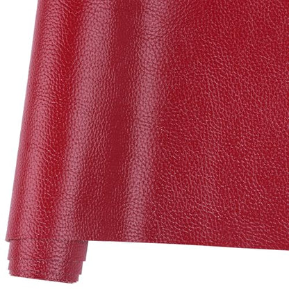 Ramya Faux Leather Sheets Roll 12" X 53"(30cm X 135cm) Upholstery Faux Leather Suitable for Handmade DIY, Earrings, Hair Clips, Sewing Crafts Projects (Maroon Red) - color: Maroon Red