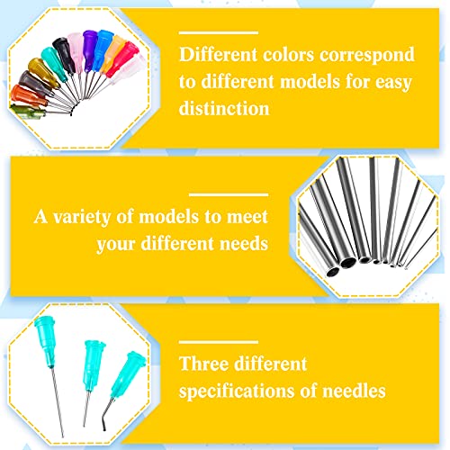 90 Pieces Blunt Tip Dispensing Needle with Luer Elbow Blunt Needle 1inch 0.5inch Industrial Liquid Dispenser Needle Stainless Steel Pet Syringe Needle for Adhesive Glue Dispensing 3 Styles All Gauge