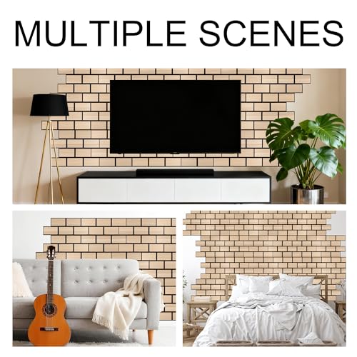 WoveN SounD Brick Acoustic Panels, Natural Oak, 16 Pack, 16x12 in - color: Brick, Wood Veneer, Natural Oak, 16 Pack