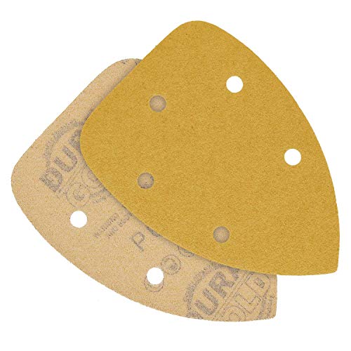 Dura-Gold Mouse Detail Sander Sandpaper Sanding Sheets, 5 Hole, 60 Grit - size: 60-Grit