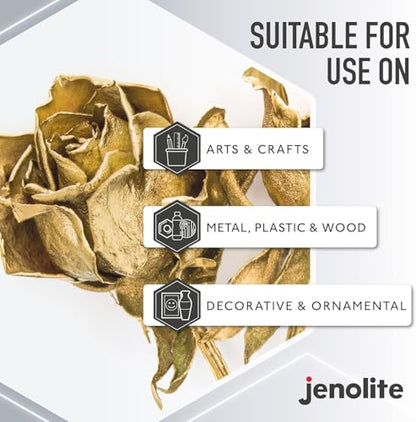 JENOLITE Directorust Metallic Finish Aerosol, Gold 1x13.5oz - color: Gold