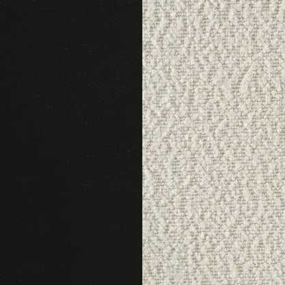 Coaster Kehoe Upholstered Dining Chair Set of 2, Black and Cream 193932BLK - color: Black/Cream