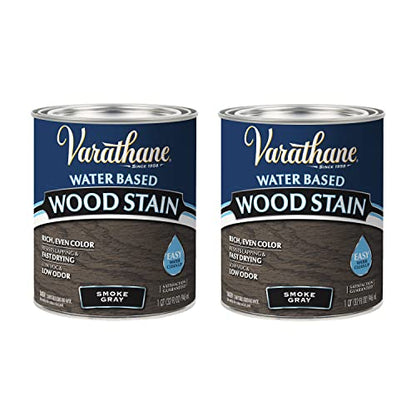 Varathane Smoke Gray Wood Stain - color: Smoke Gray, size: 1 Quart (Pack of 2)