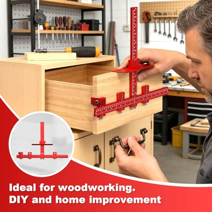 ECY Cabinet Hardware Jig, Adjustable Cabinet Handle Installation Tool