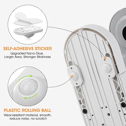 Aieve Self Adhesive Caster Wheels, 8 Pack Appliance Rollers - color: White, size: 1 Ball Bearing