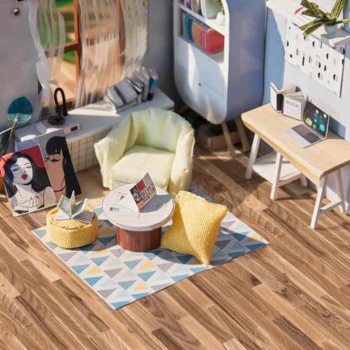Flutesan 12 Pcs Miniature Dollhouse Wallpaper, Classic Style - style: Classic Style