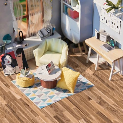 Flutesan 12 Pcs Miniature Dollhouse Wallpaper, Classic Style - style: Classic Style