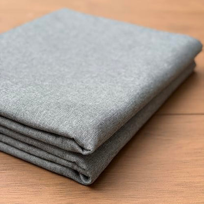 LaSilk- Premium Upholstery Fabric by the Yard, 57" Wide Thicken Faux Linen Fabric for Couch, Sofa, Chair, Pillow Cover (Deep Grey, 1 Yard) - color: Deep Grey, size: 1 yard