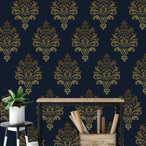 Damask Stencil Wall Stencils for Painting Large Pattern 12" - style: Damask