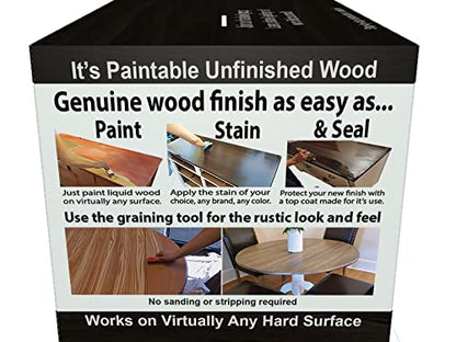 Water-Based Gel Stains by Retique It (Liquid Wood Kit, 10 Classic Black) Thin Waterbased Hybrid - color: 10 Classic Black, size: Liquid Wood Kit