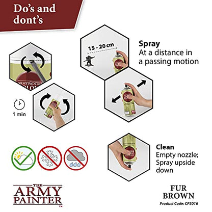 The Army Painter, Colour Primer Fur Brown, 400 ml acrylic spray - color: Fur Brown