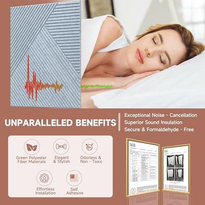 TO-TH Sound Proofing Panels Self-Adhesive Acoustic Panel 6Pack, Silver Grey - color: Silver Grey