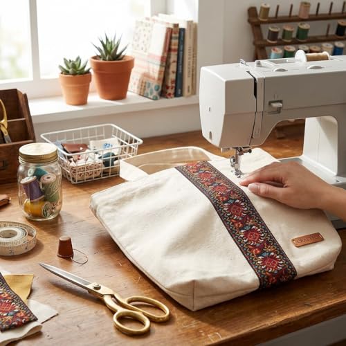 Vintage Jacquard Ribbon, 2-Inch Wide