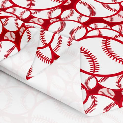 Baseball Fabric By The Yard, Sports Upholstery Fabric, Competitive Game - color: Multi 11, size: 1 Yard