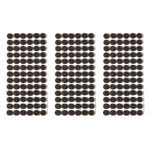 Furnigear Felt Pads Small 3/8" Felt Pads for Cabinet Doors Bumpers, Cabinet Cushion Dots Felt Cabinet Door Stops, Self Adhesive Thick Bumper Pads to Protect Surfaces -Anti Scratch 234 Pcs Round Brown - color: Brown - Round, size: 3/8" Round 234pcs