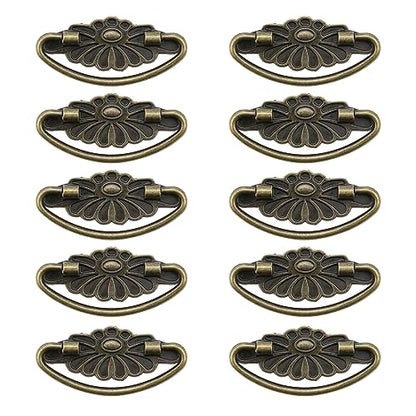 T Tulead Antique Looking Drawer Pulls Jewelry Cabinet Handles 10PCS