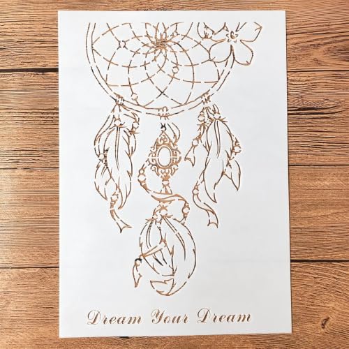 TIAMECH A4 Reusable Your Dream Catcher Stencil for Painting - style: Halloween Horror Skull